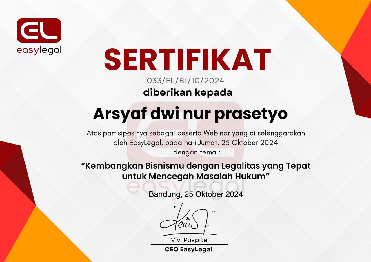 Sertifikat 1