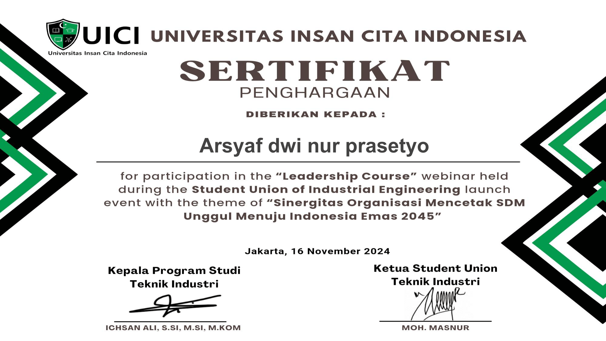 Sertifikat 8