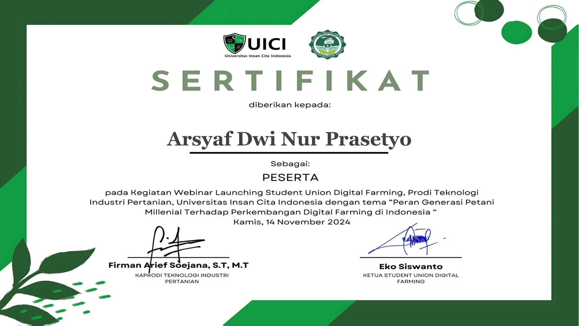 Sertifikat 9